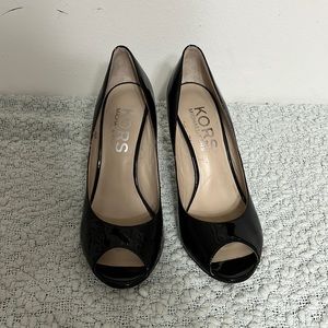 Michael Kors Patent Peep Toe